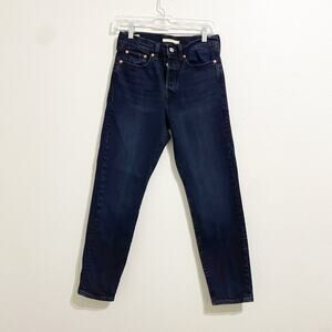 levi's wedgie straight black jeans size 27